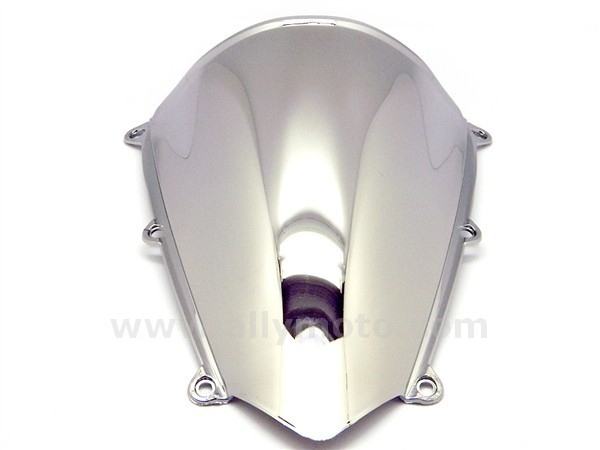 Honda CBR 600 RR Chrome Double Bubble Windscreen Shield 2007-2012-2 Honda CBR 600 RR Chrome Double Bubble Windscreen Shield 2007-2012-2